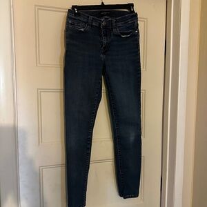 Dark wash Banana Republic sculpt skinny jeans